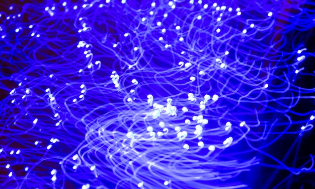 Free photo beautiful optical fiber detail