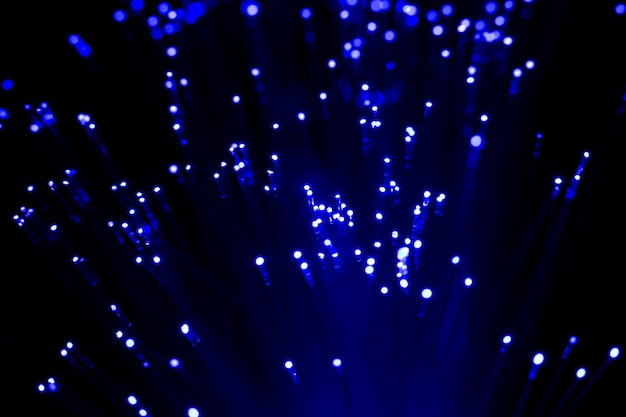 Beautiful optical fiber detail