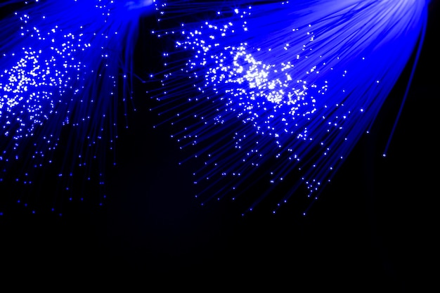 Beautiful optical fiber detail