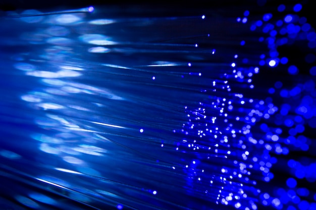 Free photo beautiful optical fiber detail