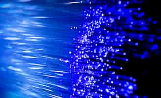 Free photo beautiful optical fiber detail