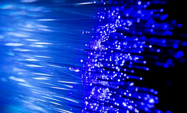 Beautiful optical fiber detail