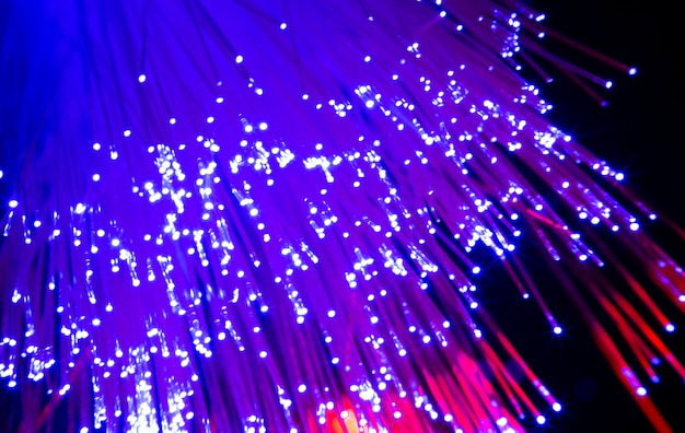 Beautiful optical fiber detail