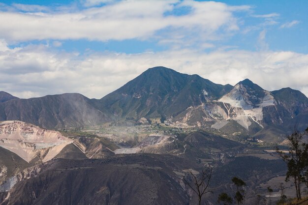 Beautiful panorama shot of mountains