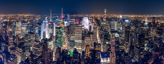 Beautiful panoramic shot of New York City