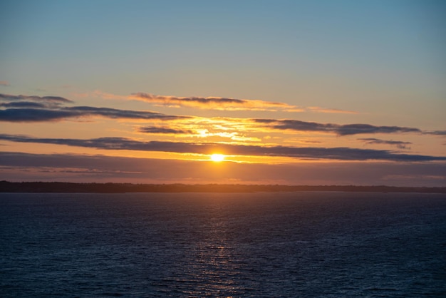 Free Photo beautiful photo of the sea waves sunset