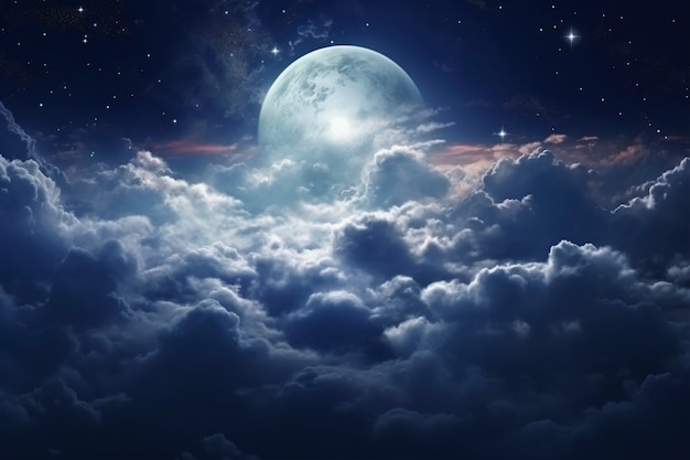 Free photo beautiful photorealistic moon