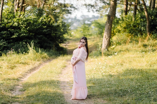 Beautiful portrait of pregnant woman