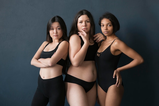 Beautiful portrait of women with all kinds of body