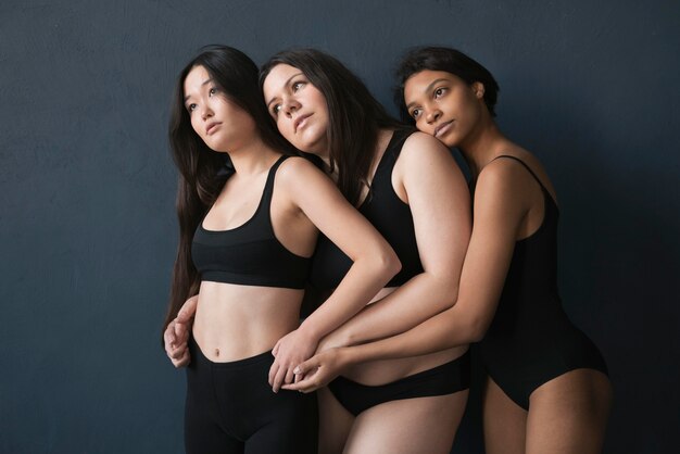 Beautiful portrait of women with all kinds of body