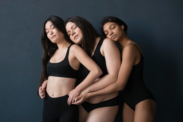 Beautiful portrait of women with all kinds of body