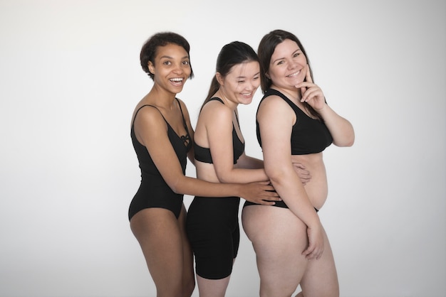 Beautiful portrait of women with all kinds of body