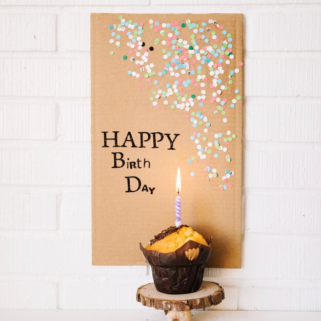 Beautiful poster saying Happy birthday