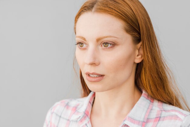 Beautiful red haired woman 