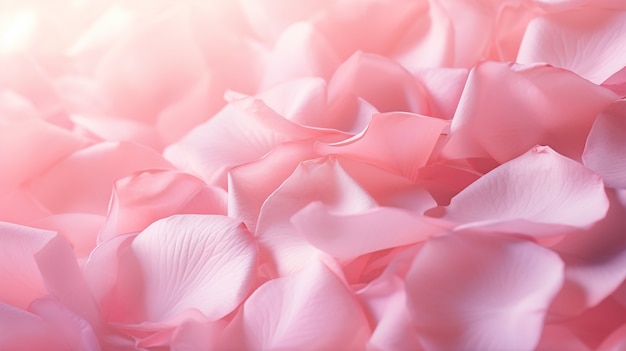 Beautiful rose petals arrangement