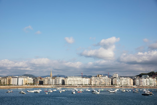 Beautiful scene of road trip in san sebastian