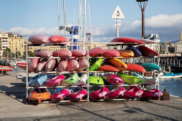 Beautiful scene of road trip in san sebastian