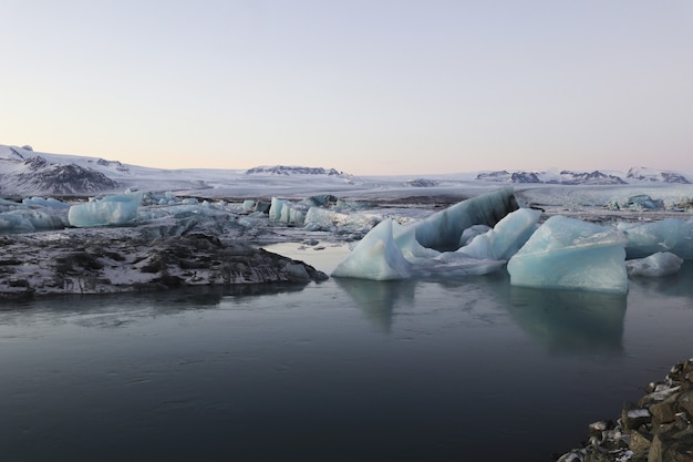 Beautiful scenery of Jokulsarlon