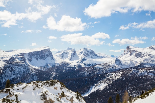 Free Photo beautiful scenery of a winter landscape in the alps