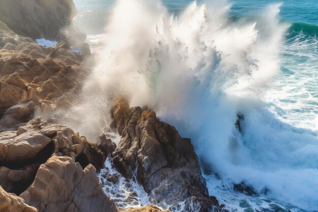 Beautiful seaside waves