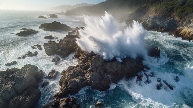 Beautiful seaside waves