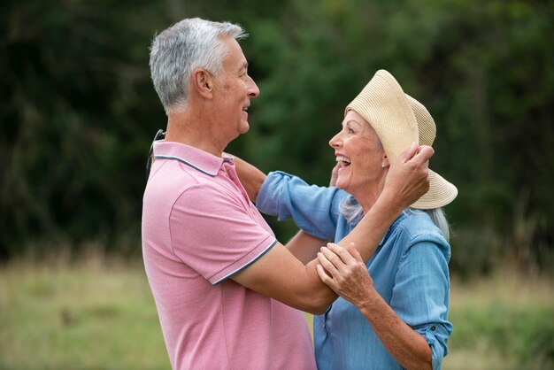 Beautiful senior couple spending quality time together