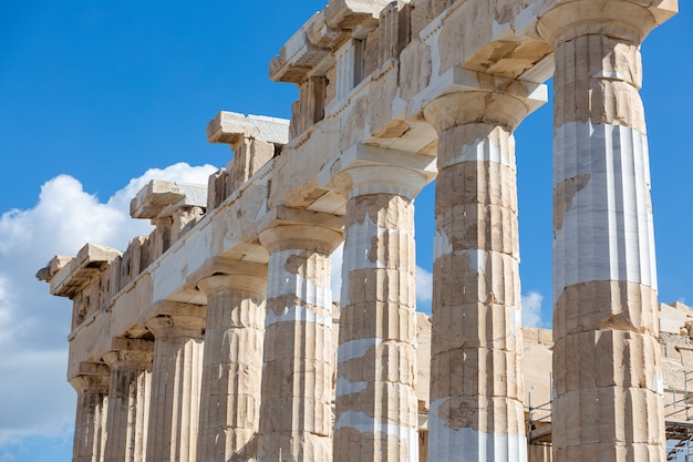 Beautiful shot of the Acropolis citadel in Athens, Greece