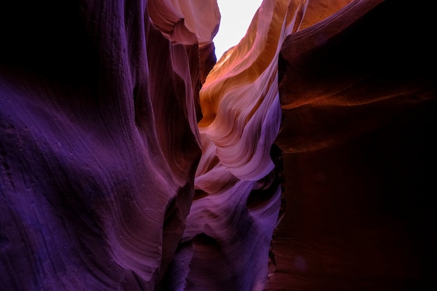 Beautiful shot of the Antelope Canyon in Arizona