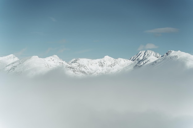 Beautiful shot of a landscape during the day covered in snow in winter