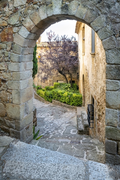 Beautiful shot of a medieval town of Pals