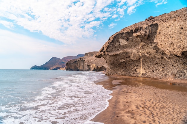 Free Photo beautiful shot of monsul beach in andalucia. spain, mediterranean sea