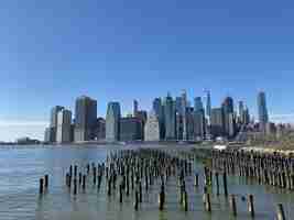 Free photo beautiful shot of new york city on a  sunny day