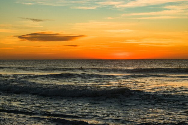 Beautiful shot of the North Entrance Beach at sunrise