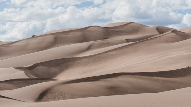 Free photo beautiful shot of sand dunes at the great sand dunes national park, usa