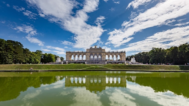 Beautiful shot of schönbrunn schlosspark in vienna, austria