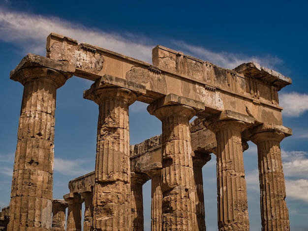 Free Photo beautiful shot of temple e selinunte sicily