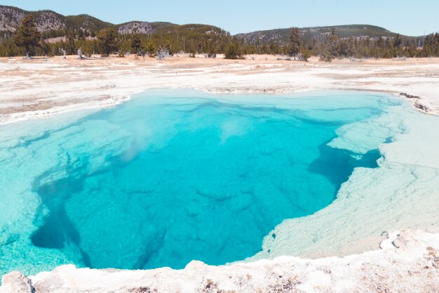 Beautiful shot of Yellowstone National Park in the USA