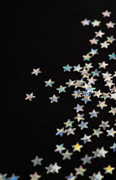 Beautiful silver stars background