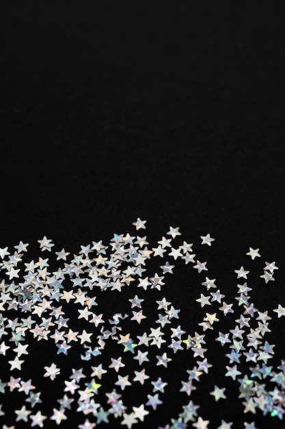 Free Photo beautiful silver stars background