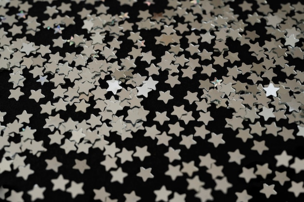 Free photo beautiful silver stars background