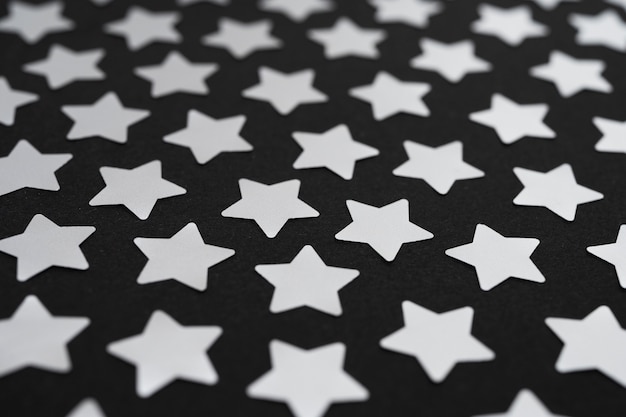 Free photo beautiful silver stars background