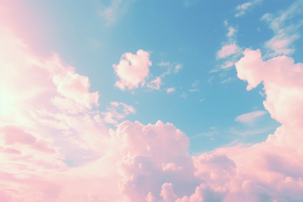 Beautiful sky landscape in digital art style