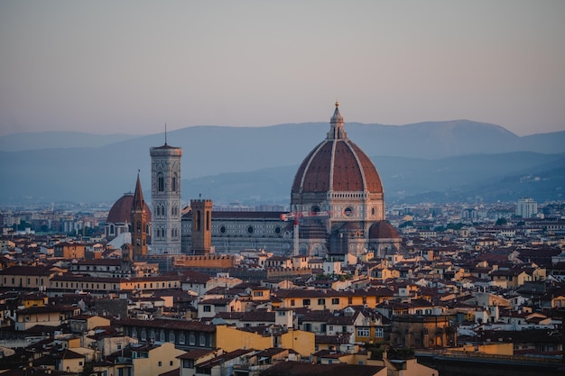 Free Photo beautiful skyline view of buildings in florence italy