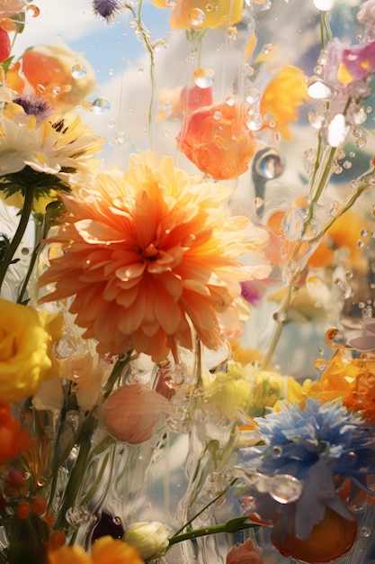 Beautiful spring floral wallpaper