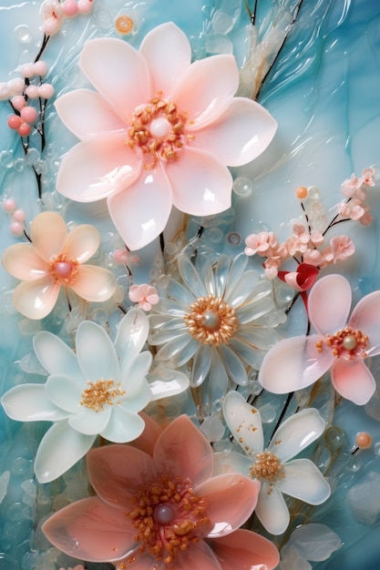 Free photo beautiful spring floral wallpaper