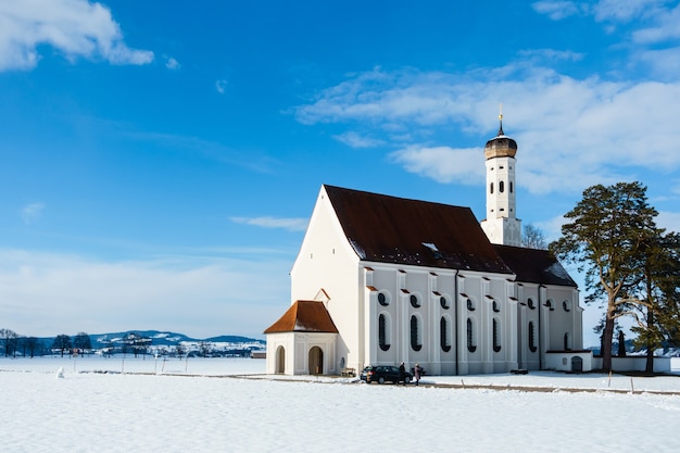 Free photo beautiful st. koloman schwangau in bavaria, germany