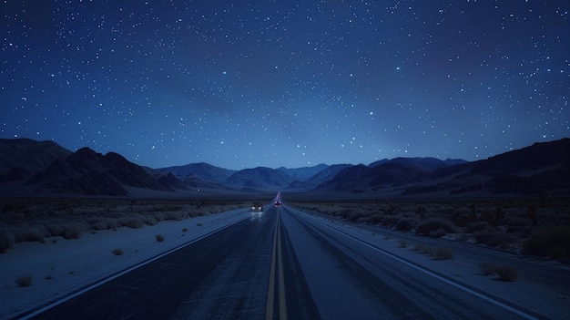 Free Photo beautiful starry sky over town