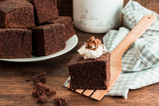 Beautiful still life with chocolate concept