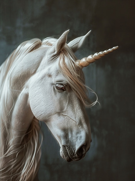 Beautiful unicorn head