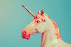 Free photo beautiful unicorn head